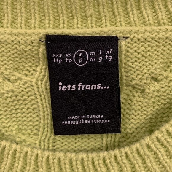 iets frans sweater by urban outfitters Sz S NWT measurements below - Picture 2 of 7